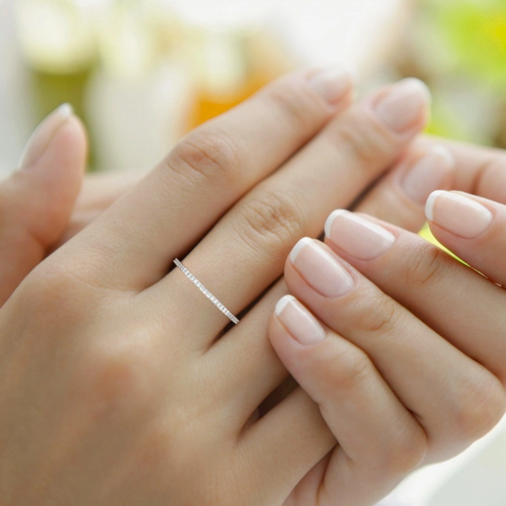Ana Lab Diamond Half-Eternity Wedding Band