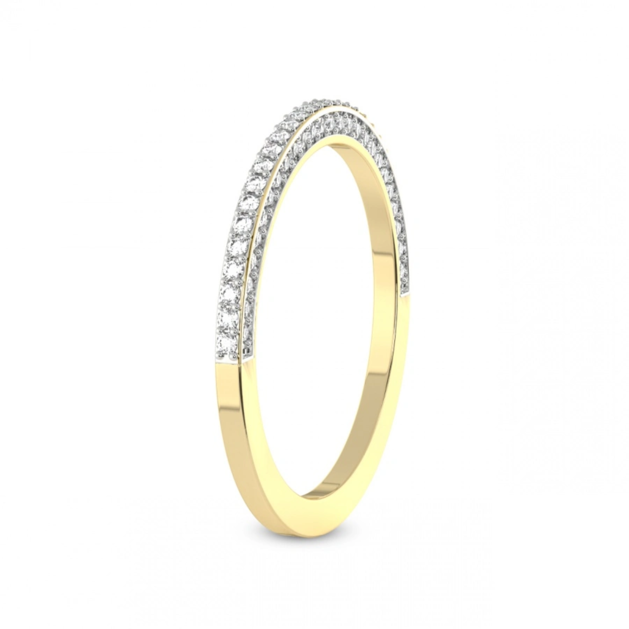 Ana Lab Diamond Half-Eternity Wedding Band