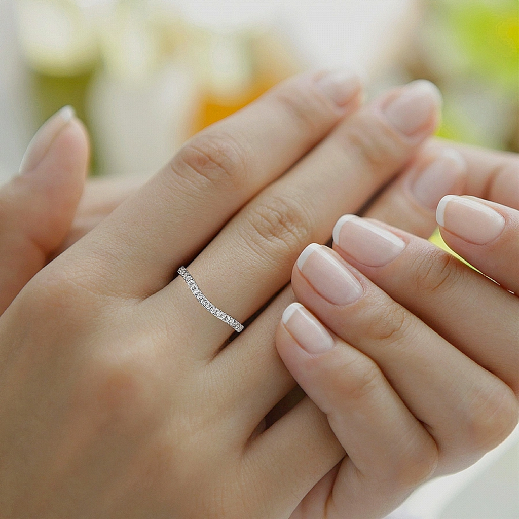 Zea Diamond Wedding Band